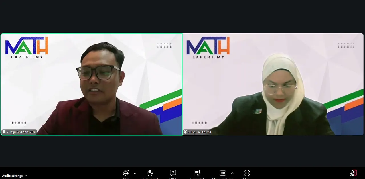 Sesi tuisyen online SPM 2 guru dalam 1 kelas Aster Edu